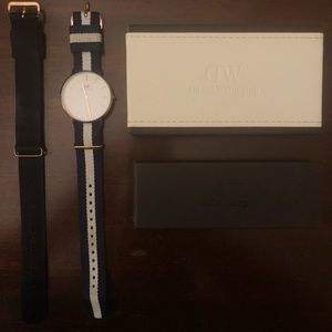 Daniel Wellington 40mm Rose Gold Watch + Bands